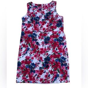 Talbots Women’s Floral Dress - Pink and Blue